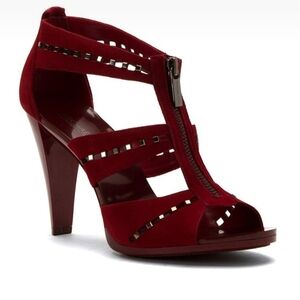 Elegant Red High Heel Sandals